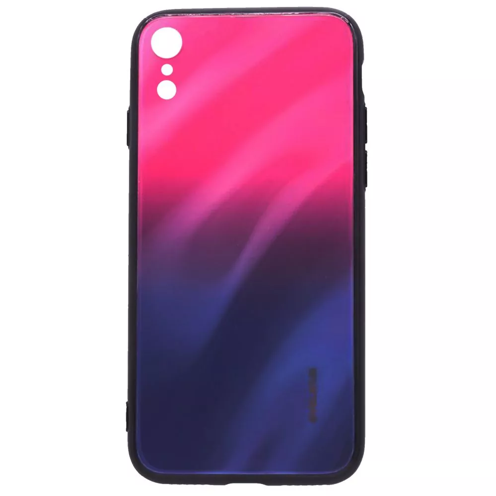 Aizmugurējais vāciņš Evelatus Apple iPhone XR Water Ripple Gradient Color  Anti-Explosion Tempered Glass Case Gradients rozā-violets I EVELATUS.LV